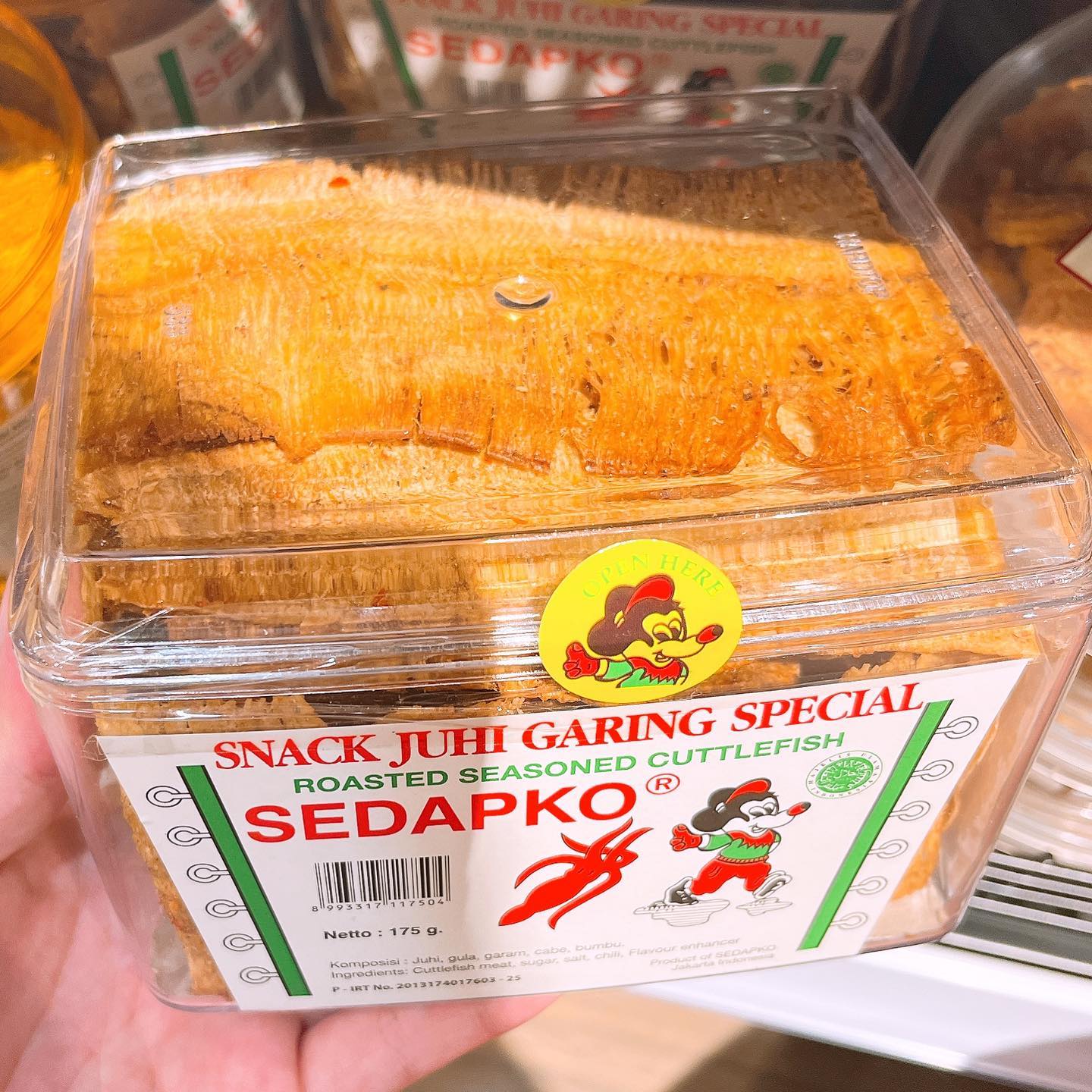 印尼手工碳燒魷魚片 Snack Juhi Garing Special Sedapko