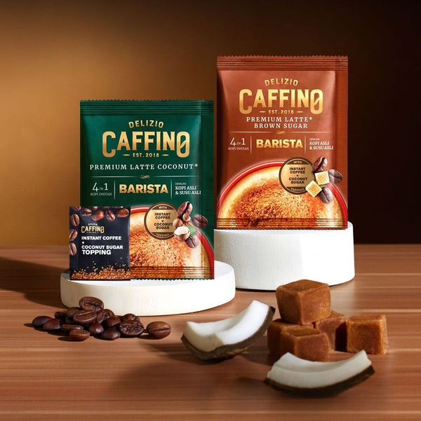 Caffino Barista 南洋風情4合1即溶咖啡 黑糖拿鐵 椰子拿鐵 兩款可選