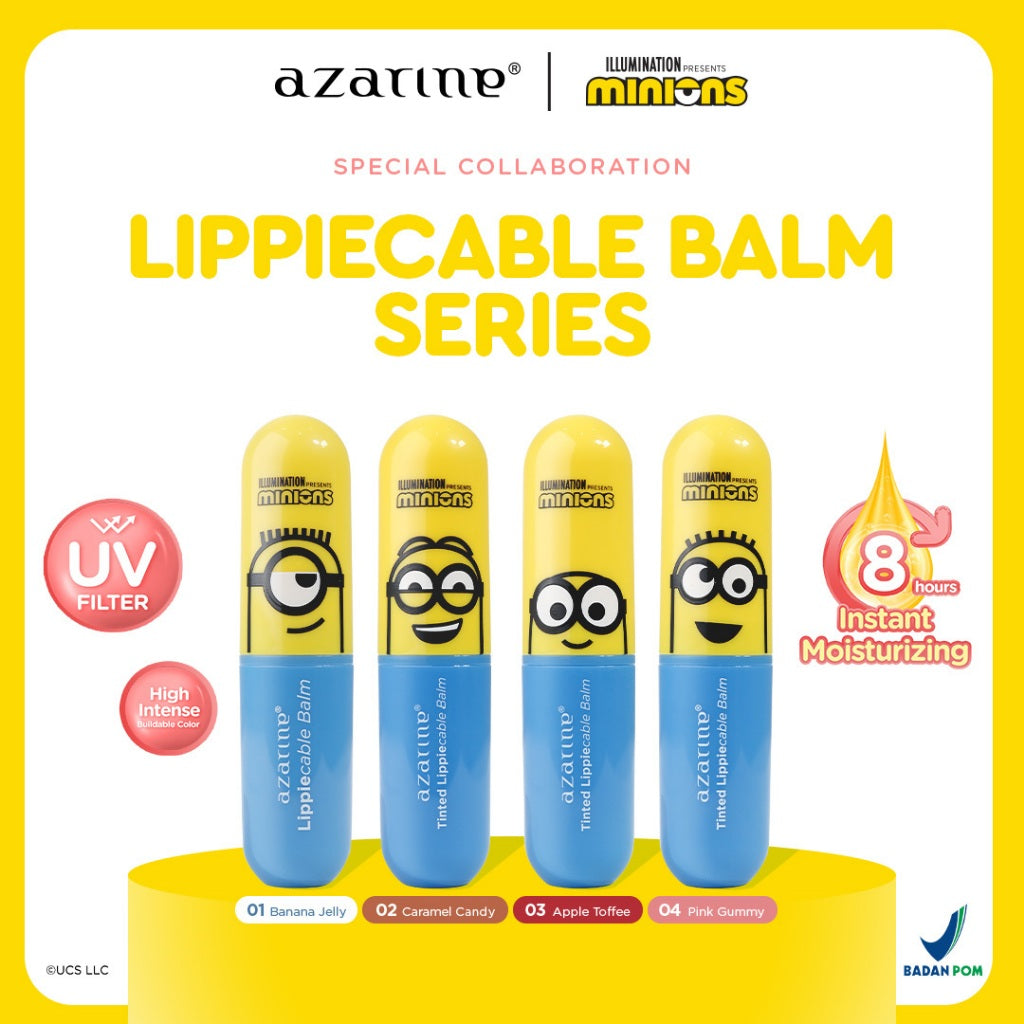 Azarine® x 小小兵Minions 聯名潤色護唇膏系列 Tinted Lip Balm Series