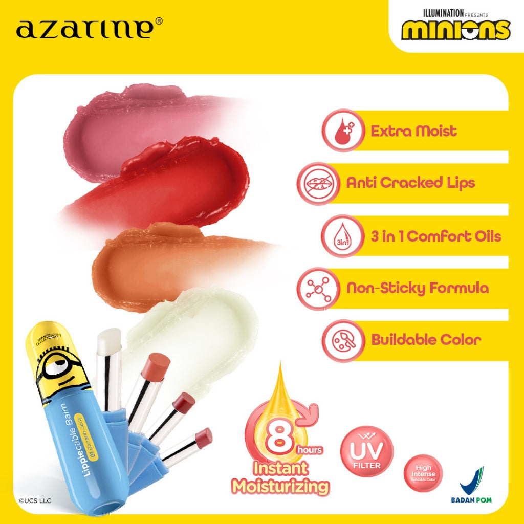 Azarine® x 小小兵Minions 聯名潤色護唇膏系列 Tinted Lip Balm Series