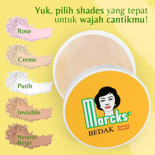 Bedak Marcks Beauty Powder 印尼女生必備的控油碎粉蜜粉
