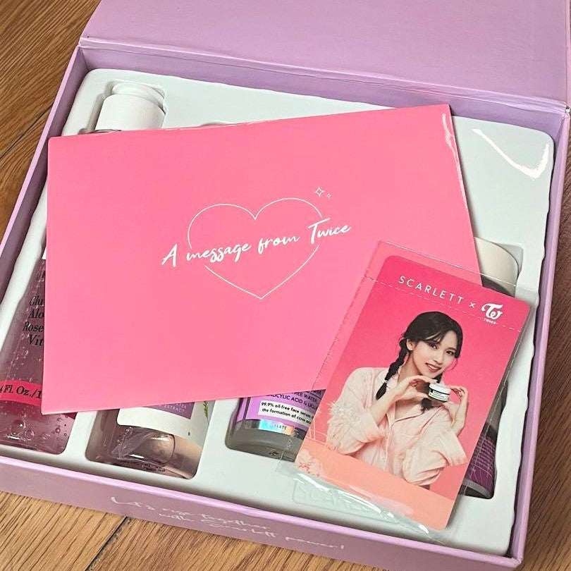 Scarlett x TWICE Co-branded Skincare Set for Limited Sale